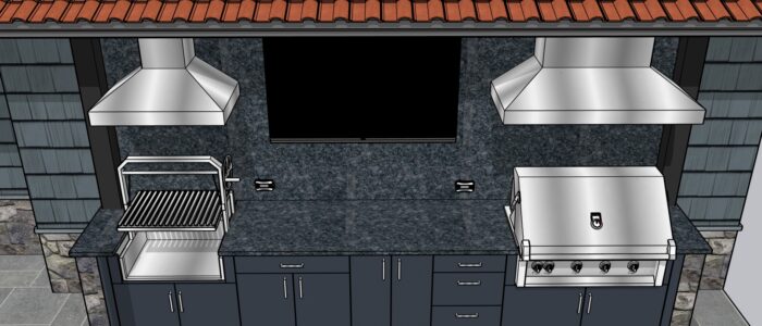 Galley Kitchen with Danver Cabinets Outdoor Kitchen with Danver Cabinets
